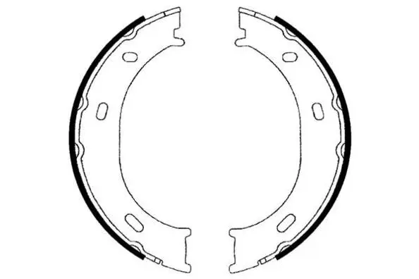 Brake Shoe Set, parking brake (09-0574)