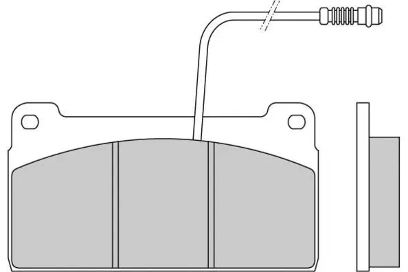 Brake Pad Set, disc brake (12-5254)