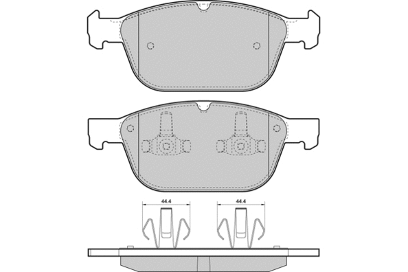Brake Pad Set, disc brake (12-1475)