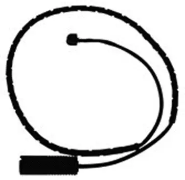 Warning Contact, brake pad wear (17-8402)