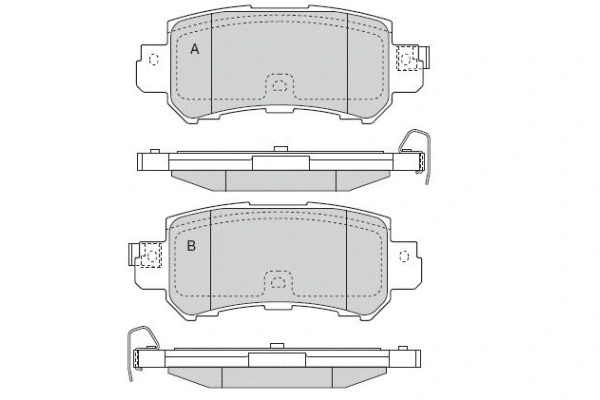 Brake Pad Set, disc brake (12-1536)