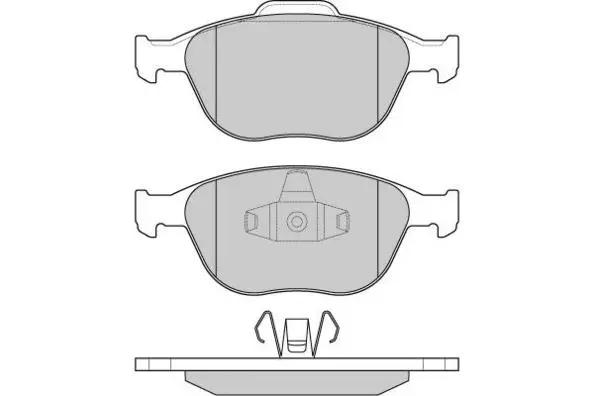 Brake Pad Set, disc brake (12-1078)