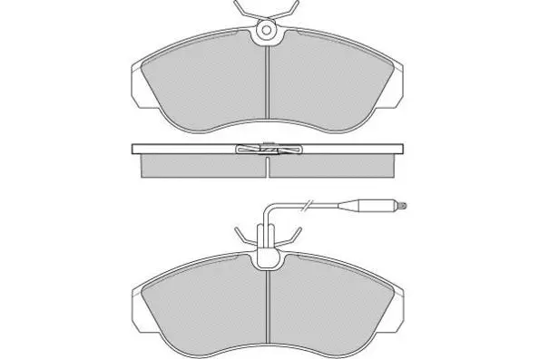 Brake Pad Set, disc brake (12-0615)