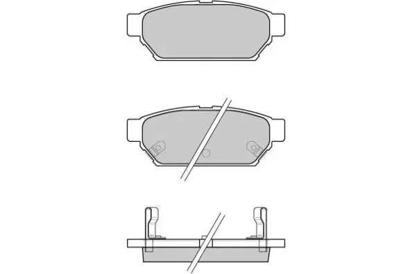 Brake Pad Set, disc brake (12-0800)