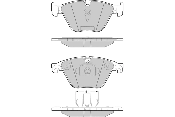 Brake Pad Set, disc brake (12-1500)