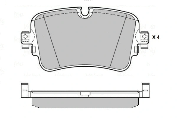 Brake Pad Set, disc brake (12-1784)