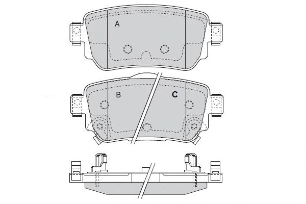 Brake Pad Set, disc brake (12-1589)