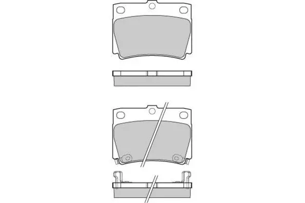 Brake Pad Set, disc brake (12-1057)