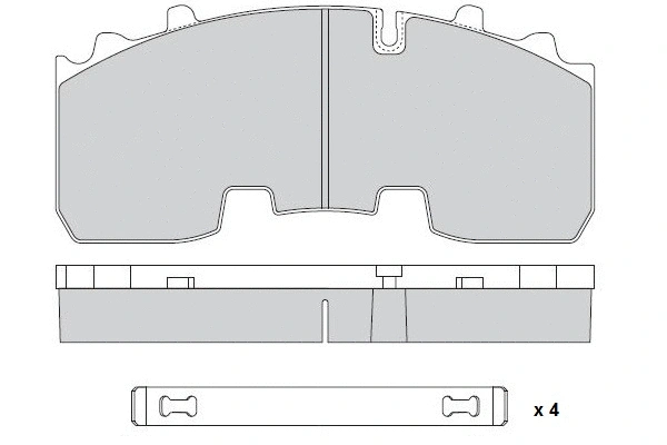 Brake Pad Set, disc brake (12-5336)