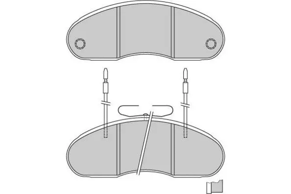 Brake Pad Set, disc brake (12-5242)