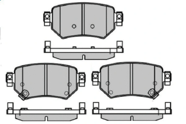 Brake Pad Set, disc brake (12-1698)