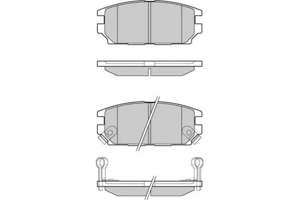 Brake Pad Set, disc brake (12-1034)
