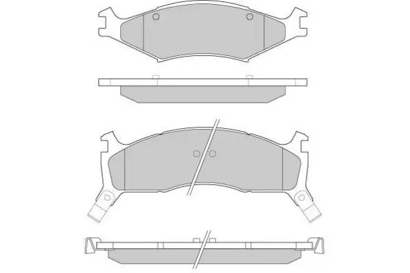 Brake Pad Set, disc brake (12-0772)