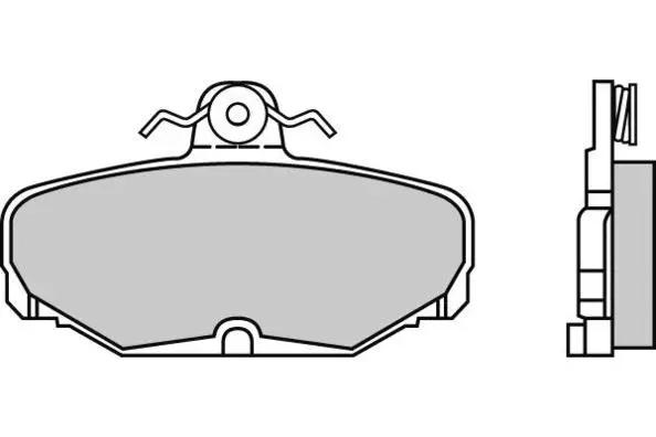 Brake Pad Set, disc brake (12-0500)