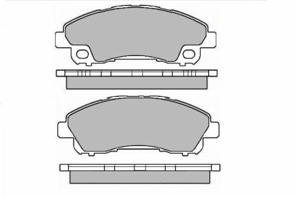 Brake Pad Set, disc brake (12-1706)