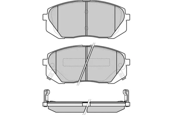 Brake Pad Set, disc brake (12-1358)