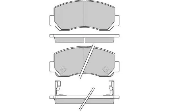 Brake Pad Set, disc brake (12-0727)