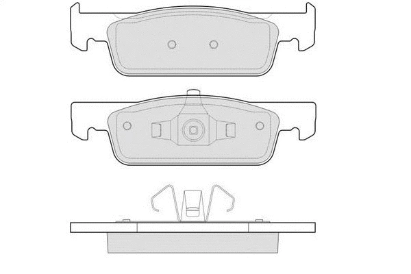 Brake Pad Set, disc brake (12-1641)
