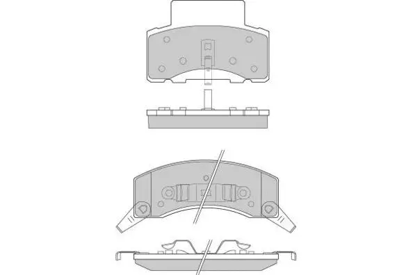 Brake Pad Set, disc brake (12-0886)