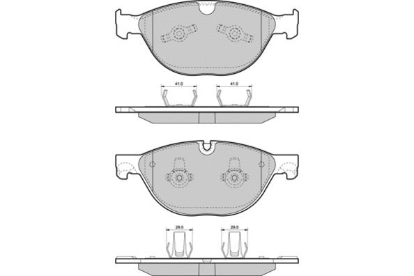 Brake Pad Set, disc brake (12-1483)