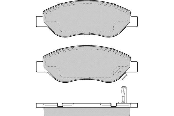 Brake Pad Set, disc brake (12-1407)