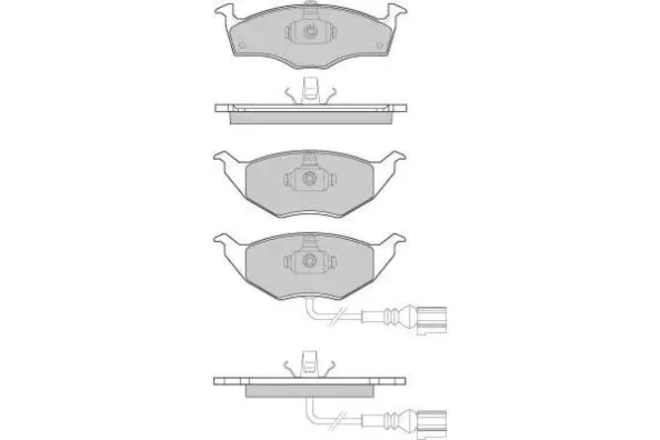 Brake Pad Set, disc brake (12-1031)