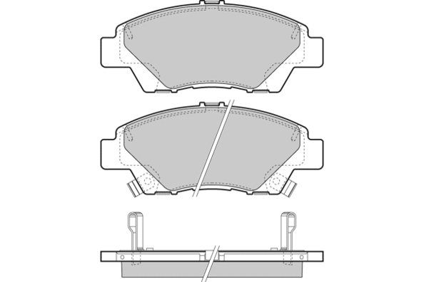 Brake Pad Set, disc brake (12-1446)