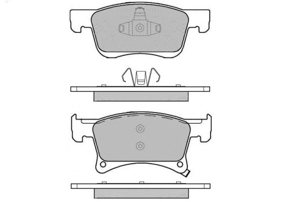 Brake Pad Set, disc brake (12-1636)