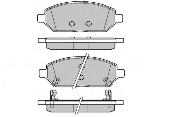 Brake Pad Set, disc brake (12-1687)