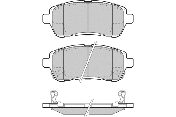 Brake Pad Set, disc brake (12-1466)