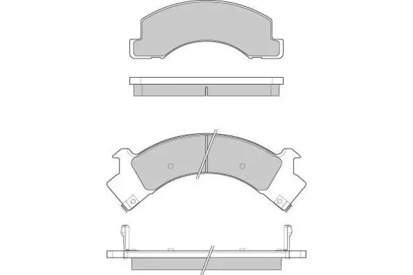 Brake Pad Set, disc brake (12-1084)
