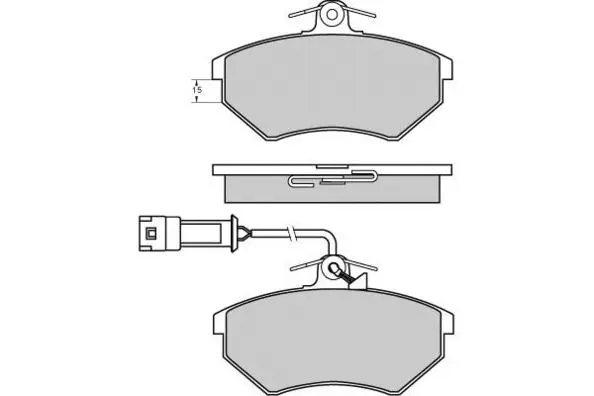 Brake Pad Set, disc brake (12-0643)