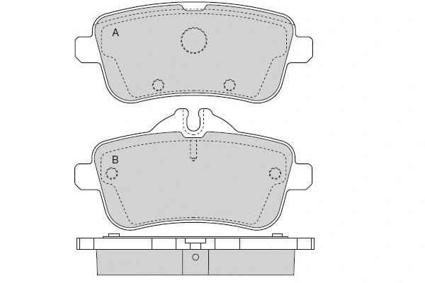 Brake Pad Set, disc brake (12-1538)