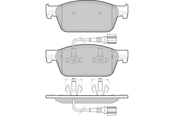 Brake Pad Set, disc brake (12-1478)