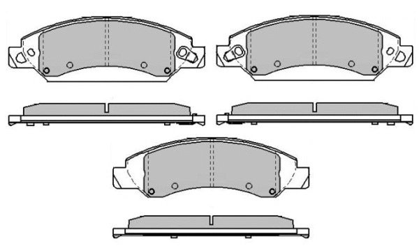 Brake Pad Set, disc brake (12-1667)