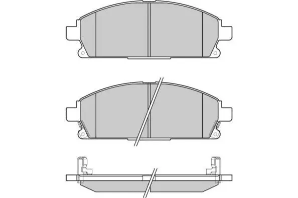 Brake Pad Set, disc brake (12-0968)