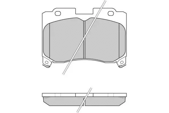 Brake Pad Set, disc brake (12-0740)