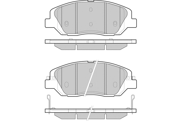 Brake Pad Set, disc brake (12-1492)