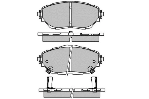 Brake Pad Set, disc brake (12-1721)