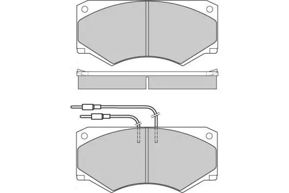 Brake Pad Set, disc brake (12-0416)