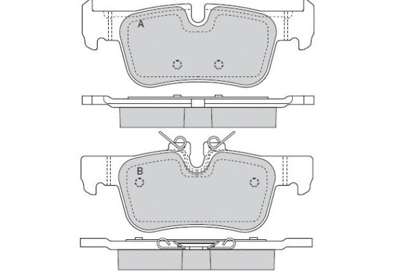 Brake Pad Set, disc brake (12-1566)