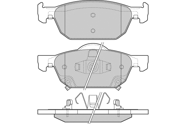 Brake Pad Set, disc brake (12-1369)