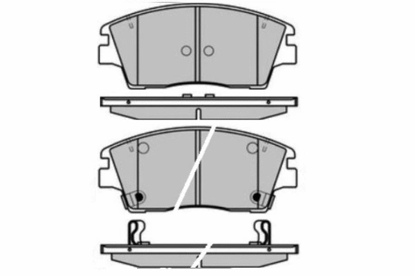 Brake Pad Set, disc brake (12-1642)