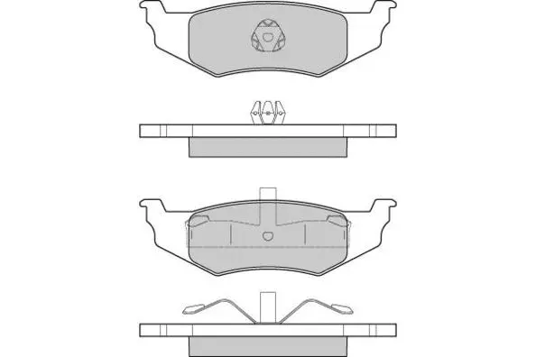 Brake Pad Set, disc brake (12-1216)
