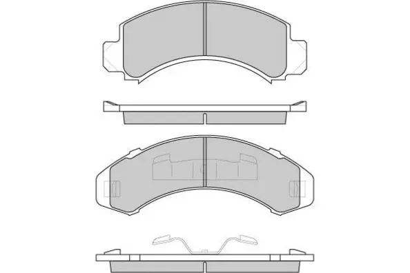 Brake Pad Set, disc brake (12-0782)