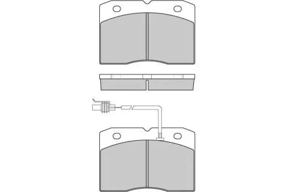 Brake Pad Set, disc brake (12-0744)