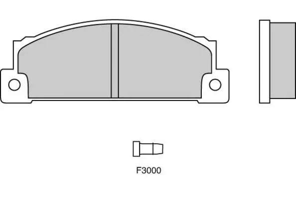 Brake Pad Set, disc brake (12-0158)