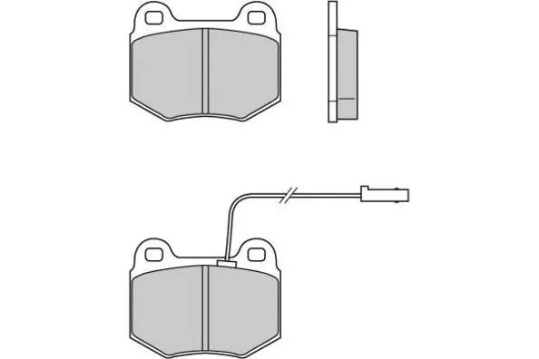 Brake Pad Set, disc brake (12-0605)