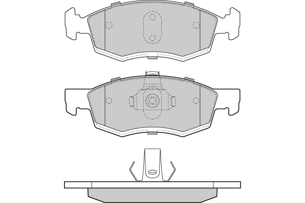 Brake Pad Set, disc brake (12-1391)