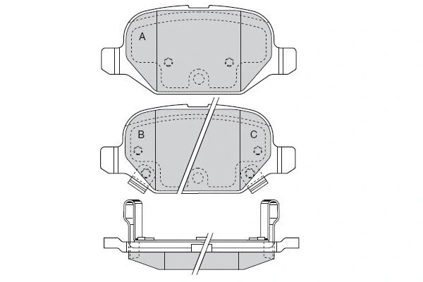 Brake Pad Set, disc brake (12-1550)
